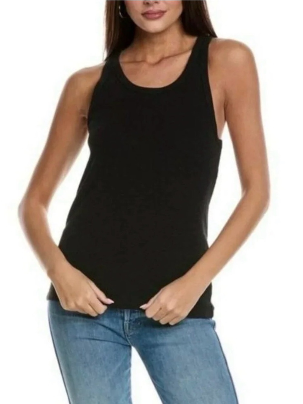 CAbi Paragon Tank Black Heather Size Medium